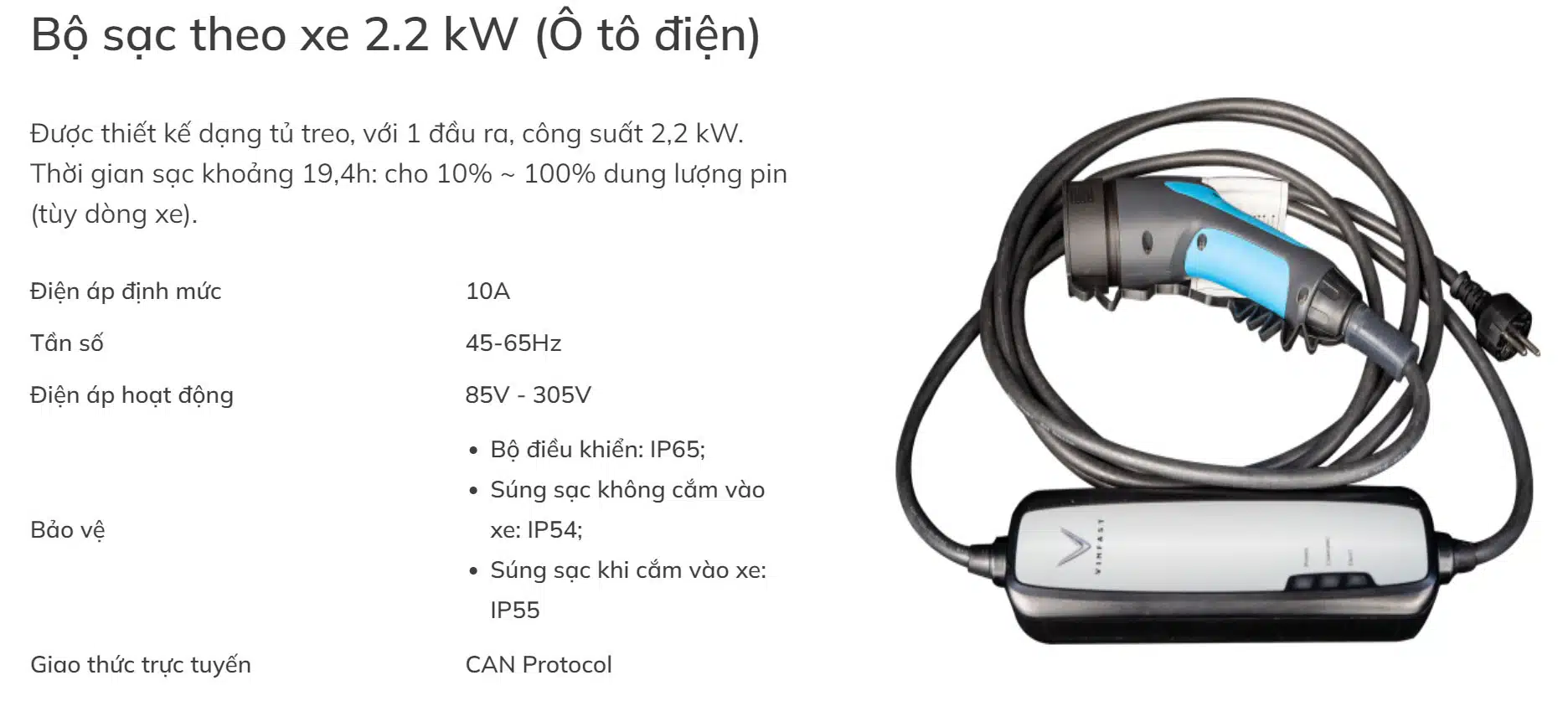 Trạm sạc V-GREEN VF 6